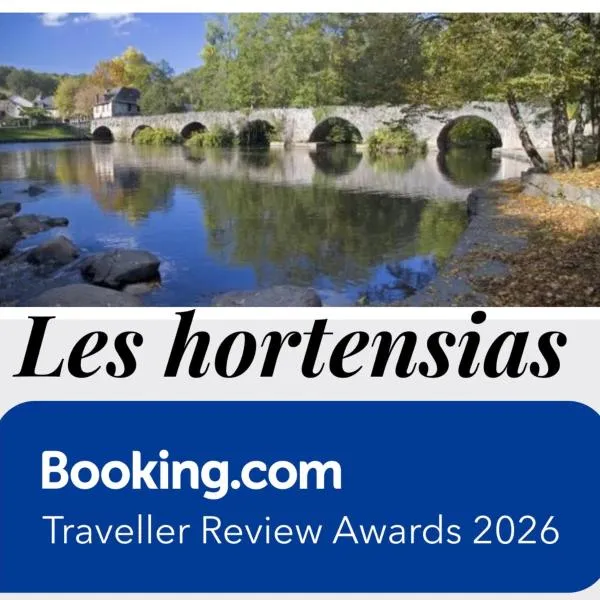 LES HORTENSIAS Spacieuse Maison en ardoise du pays FIBRE，位于Voutezac的酒店