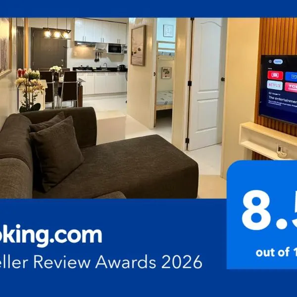 2BR Condo Resort Rentals with Balcony, FREE Pool, Gym and FREE Parking near Airport- B2 5Nambulite，位于公主港的酒店