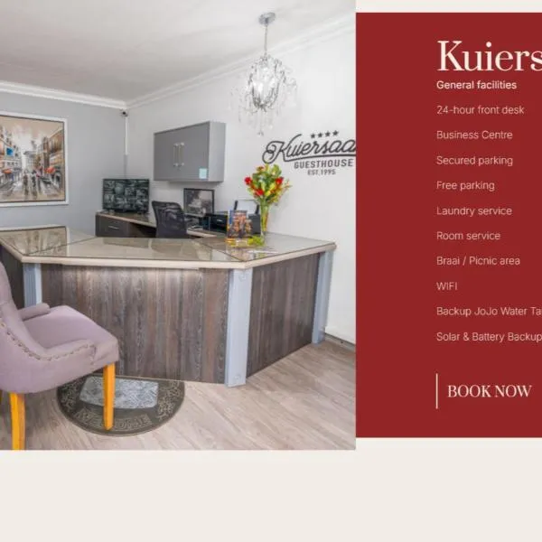 Kuiersaam Guesthouse Luxurious & Mordern Accommodation，位于塞昆达的酒店