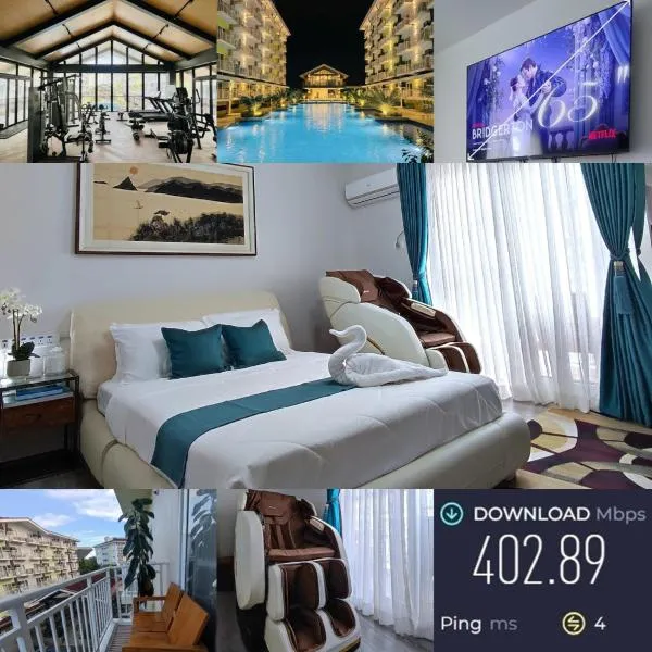 Pool View with Massage Chair-5 min to Cebu Airport，位于Pusok的酒店