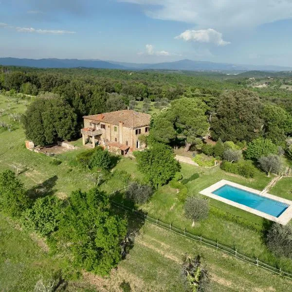 Tuscan Farmhouses at Castello del Calcione Estate，位于卢奇尼亚诺的酒店