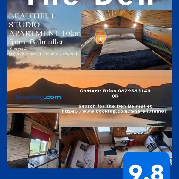 "The Den" Belmullet，位于贝尔马利特的酒店