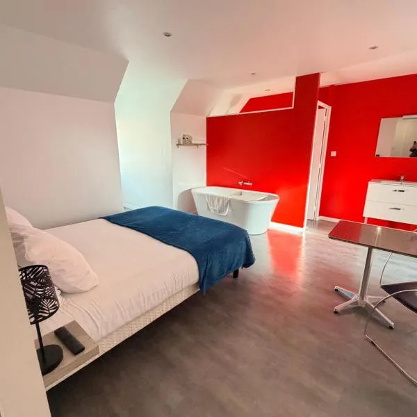 Aux Charmes，位于Isques的酒店