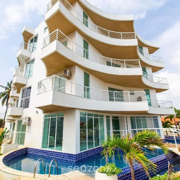Aptos em Cond. c/ Piscina a 1 Quadra da Praia de Cumbuco - KVI，位于考卡亚的酒店