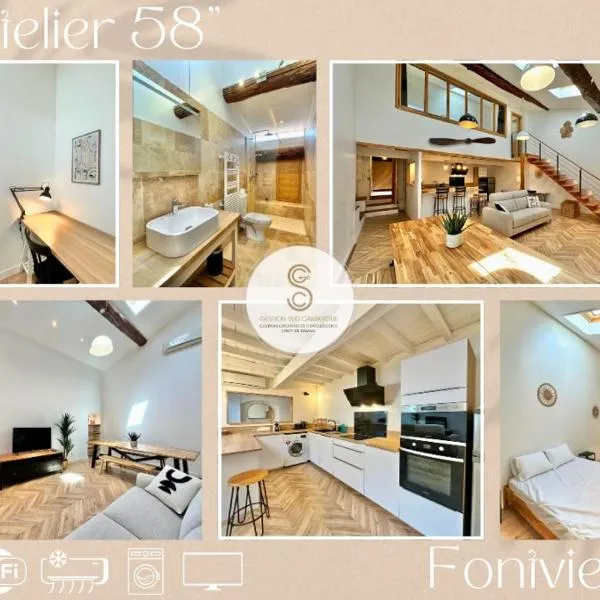 Atelier 58 Fontvieille Arles Alpilles，位于丰维耶的酒店