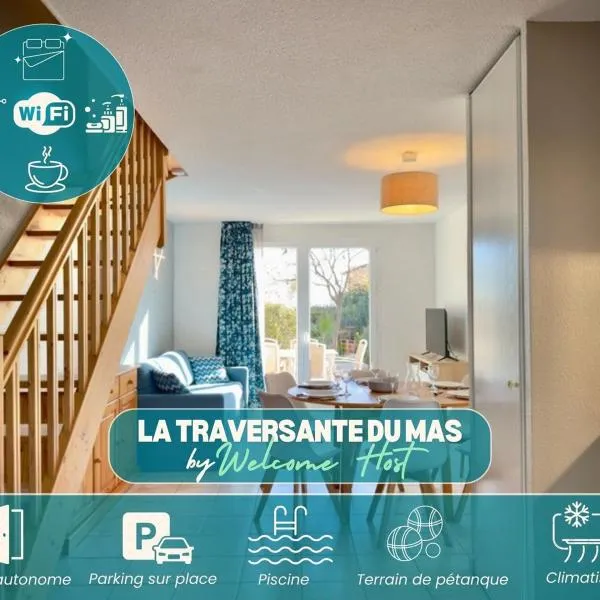 La Traversante du Mas, 6 pers piscine à Calvisson，位于卡勒维松的酒店