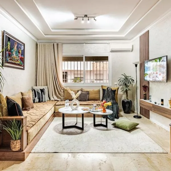 Appartement moderne avec piscine privée à 2 min de la corniche，位于特马拉的酒店
