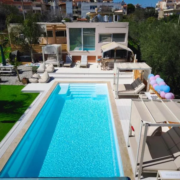 Modular Bungalows With Heated Pool Artemis Greece，位于阿特米达的酒店