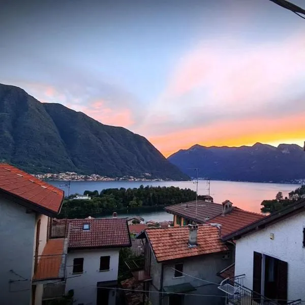 Casa Marlene quadrilocale con vista Isola Comacina，位于欧苏西奥的酒店
