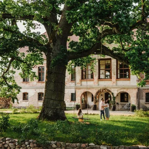 Folwark Wielka Wieś - Pałac pod Dębem，位于Główczyce的酒店