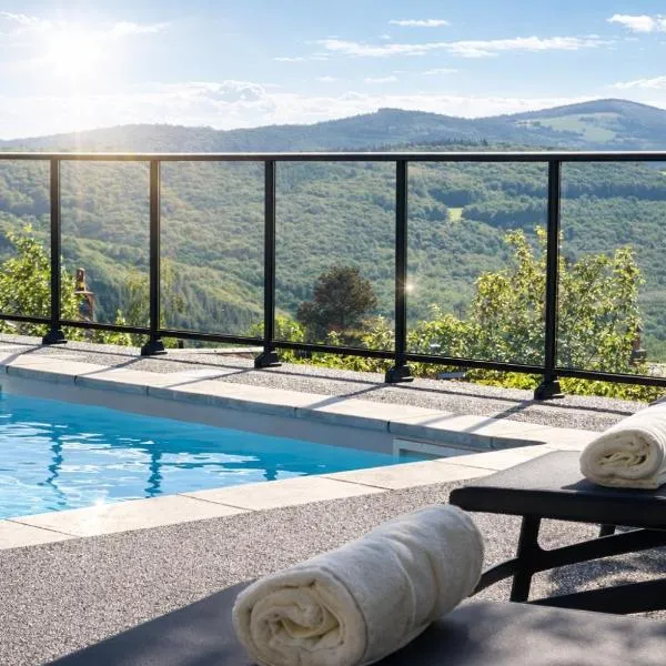Logis Hôtel-Restaurant Au Vieux Morvan, au cœur de la Bourgogne, Piscine & Spa, Hôtel Climatisé，位于希农堡的酒店
