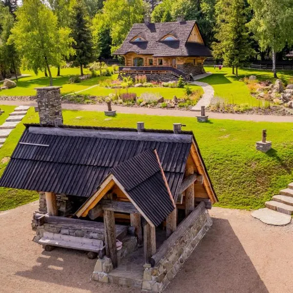 Baśniowy Domek Groń z Jaskinią SPA - Osada Jaworzyny，位于Tokarnia的酒店
