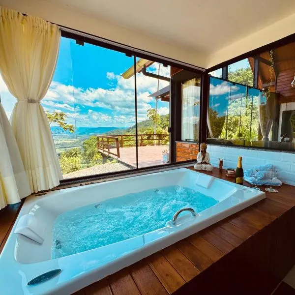 Chalé Mirante dos Anjos，位于Rodeio的酒店