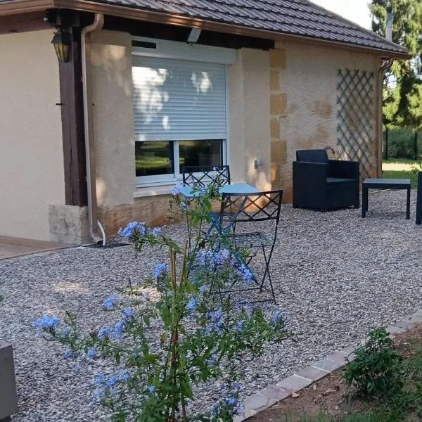 Studio bois du bournat piscine et tranquilité，位于Saint-Avit-Sénieur的酒店