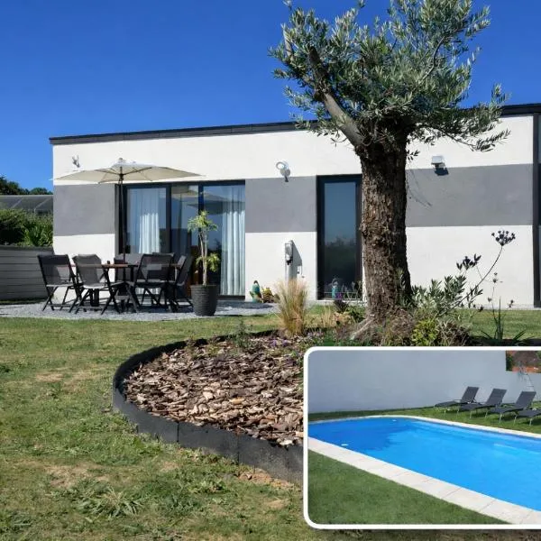 Gîtes Rozanna avec accès Piscine et SPA JACUZZI，位于Saint-Jean-de-la-Rivière的酒店