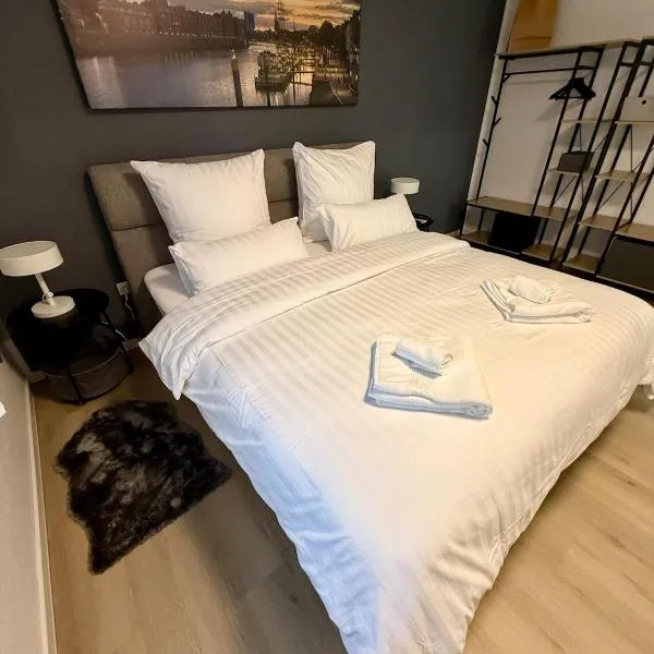Zeit zu Zweit- 90 qm Wohnung mit Sauna & Garten，位于Weyhe的酒店