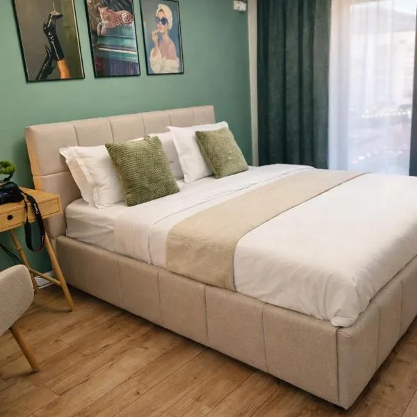 Green Studio Militari Residence Self Check-in & Private Parking，位于Roşu的酒店