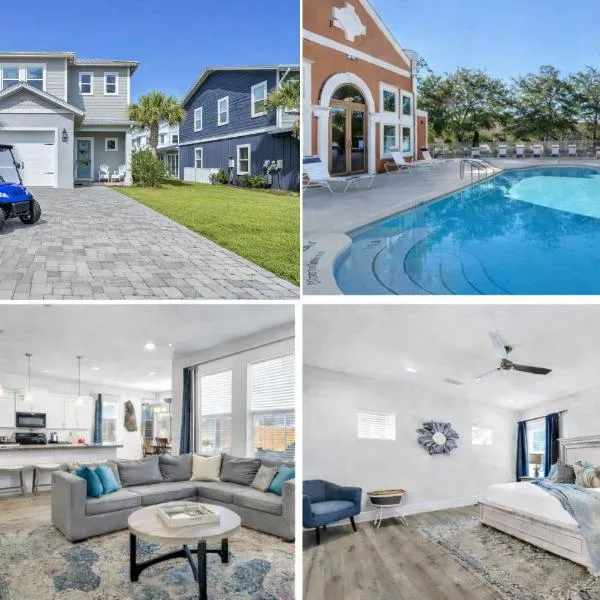 Emerald Escape in Destin, Miramar Beach! 4BR, 4BA, 1st Floor Bedroom, Sleeps up to 14, Golf Cart Included, Pool, Pet Friendly, Private Deeded Beach Access & Gated Community!，位于德斯坦的酒店
