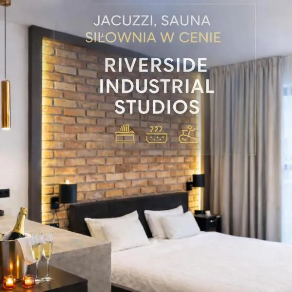 Riverside Industrial Studios - SAUNA - GYM -air-conditioning-SPA-FITNESS，位于弗罗茨瓦夫的酒店