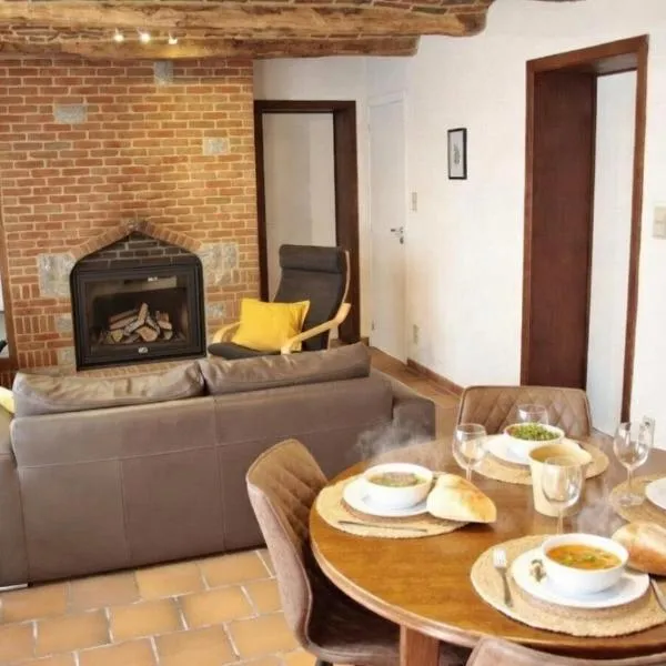 La Maisonnette - 2 chambres, parking, jardinet & calme，位于图尔奈的酒店