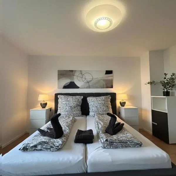 Stielvolle Etagenwohnung in bester Lage，位于罗登巴赫的酒店