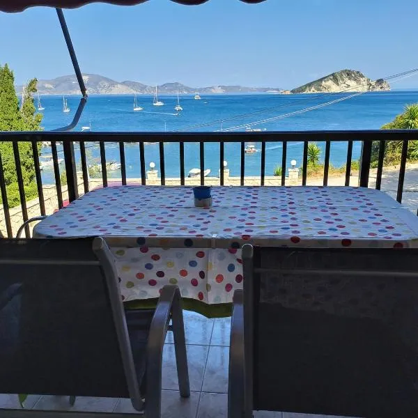 Karmiris family apartment with sea view for 6persons，位于扎金索斯镇的酒店
