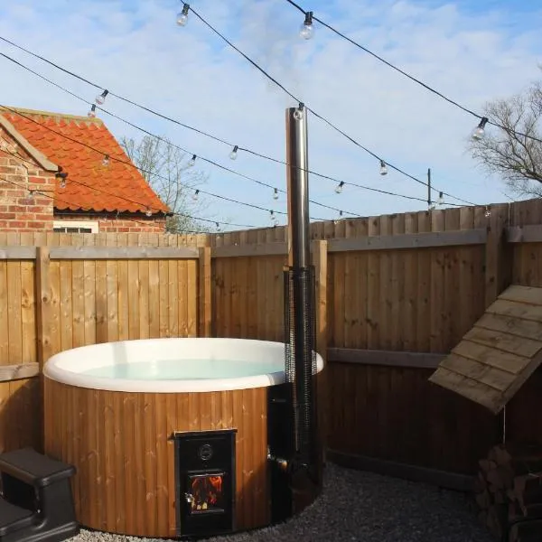 Luxury Barn With Private Wood-Fired Hot Tub，位于塞尔比的酒店
