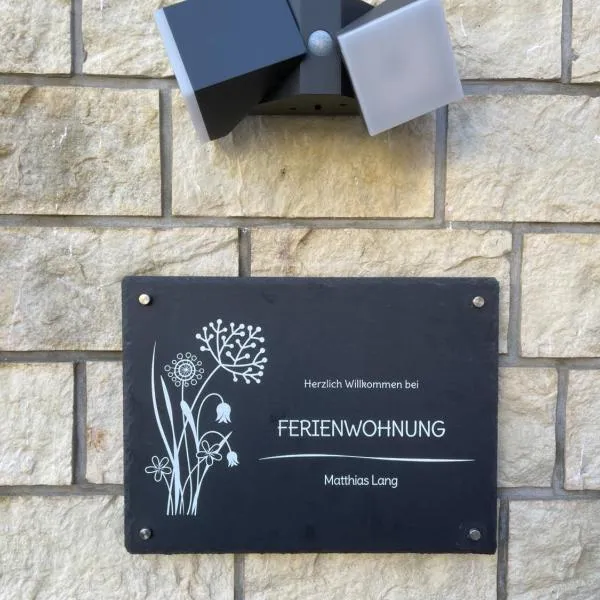 Ferienwohnung Matthias Lang,位于Rugendorf的酒店