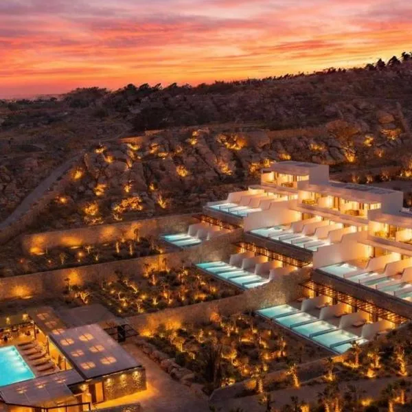 Muse οf Mykonos Luxury Suites，位于米克诺斯城的酒店