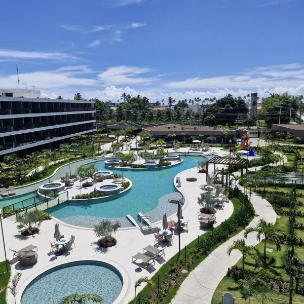 Flat Garden com Vista Piscina, Muro Alto, Porto de Galinhas - 250m da Praia，位于伊波茹卡的酒店