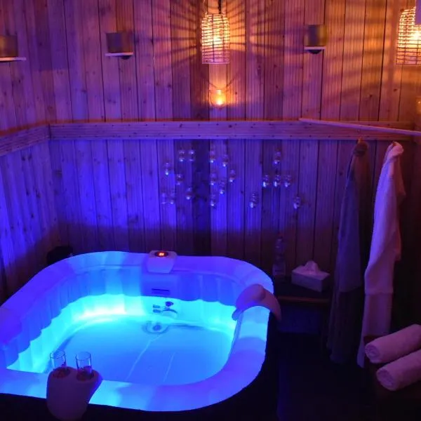 Orchidée SPA Apartment with Jacuzzi close by Laufen，位于Breitenbach的酒店