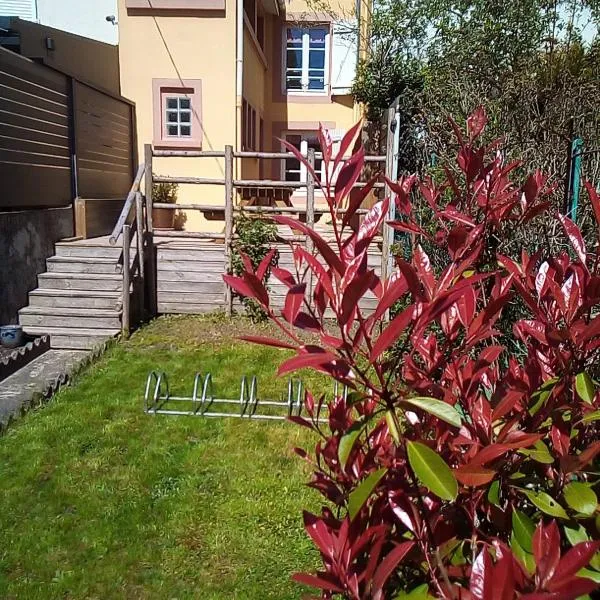 L'OASIS maisonnette centre ville 3 chambres terrasse espace vert privé parc sainte croix center parc 20 minutes，位于萨尔堡的酒店