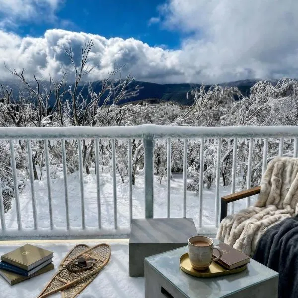 Modern Mount Buller Chalet Village Location Sleeps 12，位于布勒山的酒店
