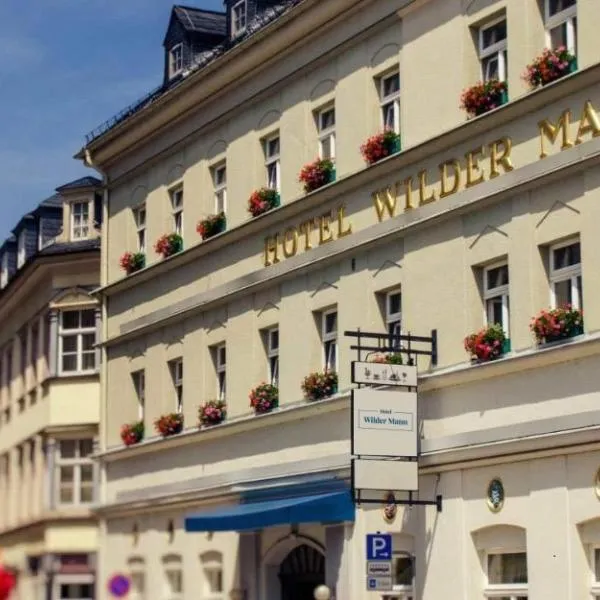 Hotel Wilder Mann Annaberg-Buchholz，位于安娜贝格-布赫霍尔茨的酒店