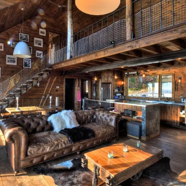 Le Refuge - Les Chalets Spa Canada，位于拉马巴耶的酒店