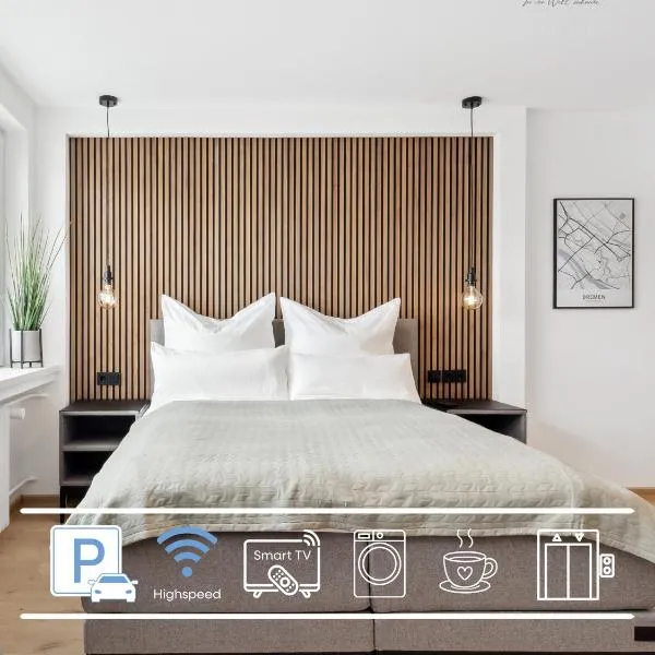 Modernes Studio am Bremer Dom mit Balkon，位于不莱梅的酒店