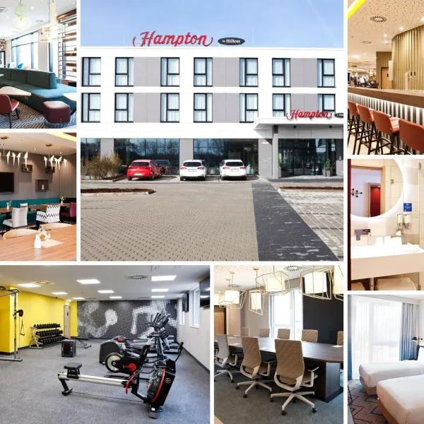 Hampton by Hilton Munich Airport South，位于哈尔伯格摩斯的酒店