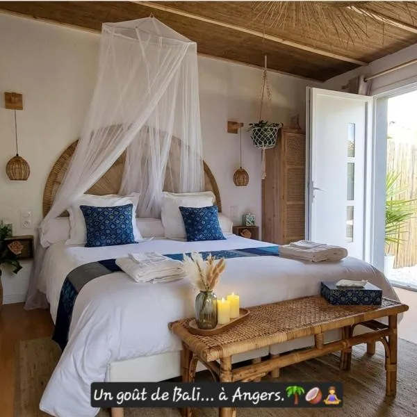 Chambres d'hôtes "Chez Lyly et Juju" Piscine&Sauna Parking Gratuit，位于昂热的酒店