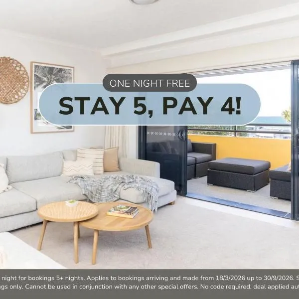 Kingscliff Paradise with Ocean Views，位于金斯克里福的酒店