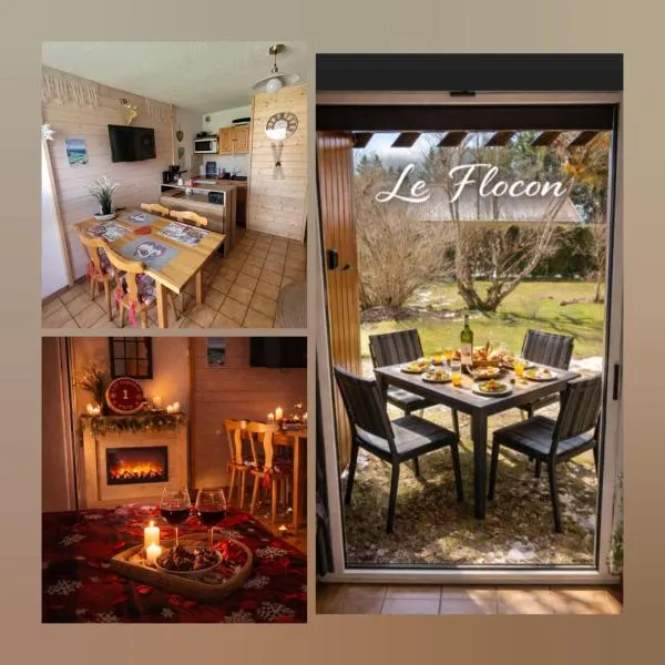 Le Flocon, Rez de Jardin super Cosy au Cœur des Rousses - Netflix , WI-FI, Parking Gratuit & Draps inclus，位于莱鲁斯的酒店