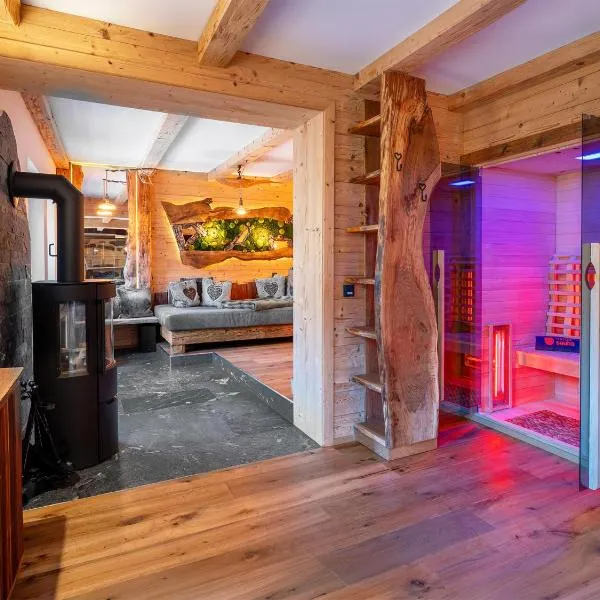 Bergromantik Ferienwohnung Harmonie mit Sauna, Whirlpool und Bergblick，位于马克特谢伦贝格的酒店