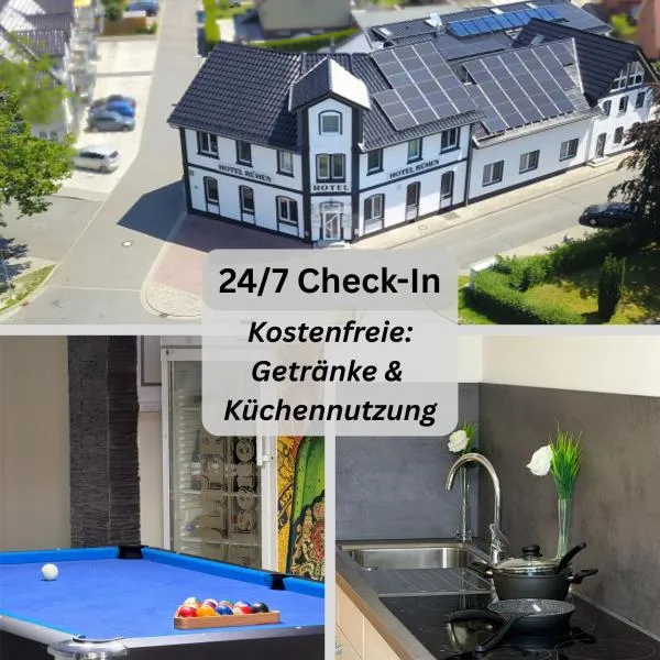 Hotel Rühen, 24 Stunden Check in, Küche, kostenfreie Parkplätze，位于吕恩的酒店