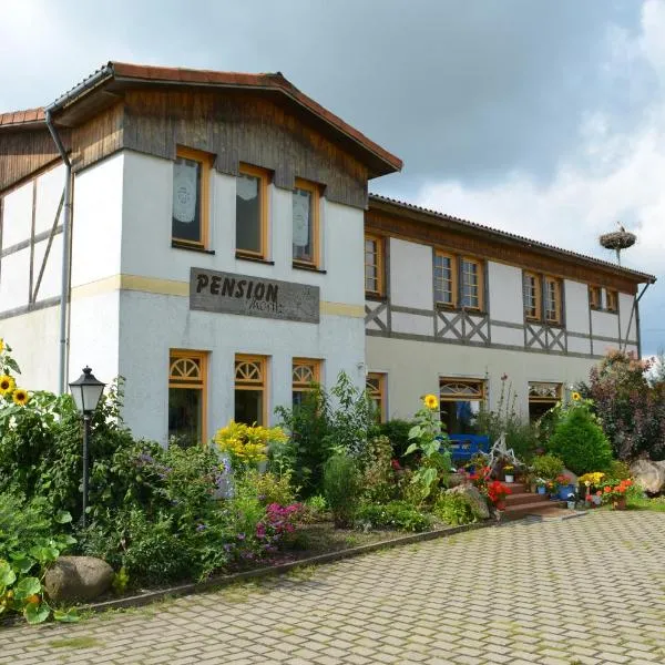 Pension Moritz unterm Storchennest -16303 Schwedt,Schwedter Allee1，位于施韦特的酒店