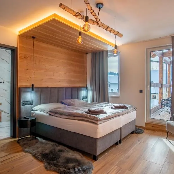 RESORT JEZERNÍ Apartmány & Penzion Wellness，位于泽勒兹纳·鲁达的酒店