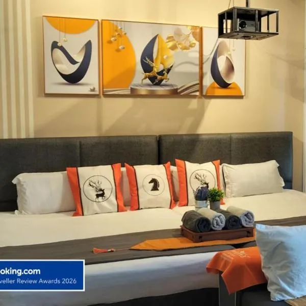 Bali Melaka Full SeaView WaterPark 1-5Pax 5minJonker HERMES ALLEY Projector，位于马六甲的酒店