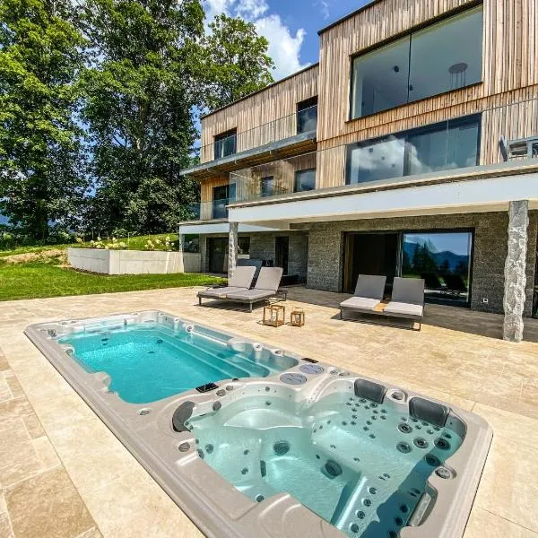Ferienvilla Joachimsberg mit Swimspa, Sauna und Ötscherblick，位于Wienerbruck的酒店