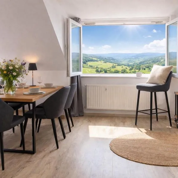 Panorama Apartment I Aufzug I Stellplatz I Natur，位于Schwarzenberg (Erzgebirge)的酒店