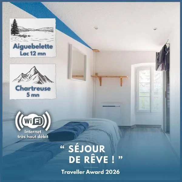 Appartement Cosy - Business & Détente - Lacs & Chartreuse - Proche A43，位于Saint-Béron的酒店