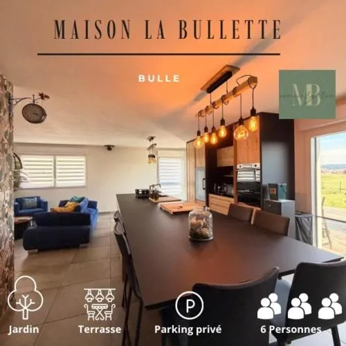 Maison La Bullette à 10 min de Pontarlier，位于Bulle的酒店