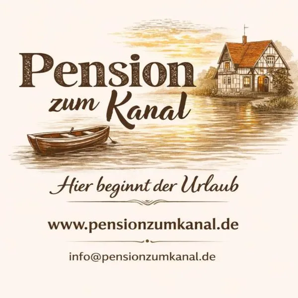 Pension zum Kanal，位于Burg bei Magdeburg的酒店